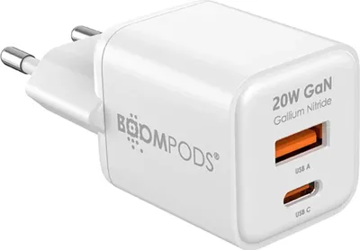 Obrázok produktu pre BOOMPODS GaN PD3.0 20W nabíjačka biela