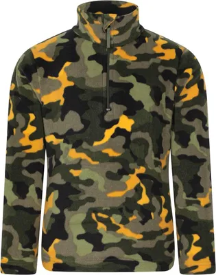 Immagine prodotto di Mountain Warehouse - Pile "Pursuit" per bambini, con mezza zip, micropile MW4510 (104) (Verde)