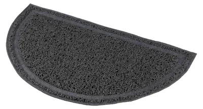 Produktbild von TRIXIE Vorleger für Katzentoiletten, halbrund, PVC, 41 x 25 cm, anthrazit