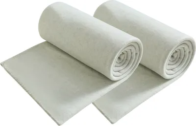 Obrázok produktu pre Sada 2 prikrývok z rúna PREMIUM melange 130x160 cm cca 550 g extra hrubá - biela strakatá (dvojfarebná) s úpravou proti žmolkovaniu a kvalitným bielym okrajom pleteným osnovou