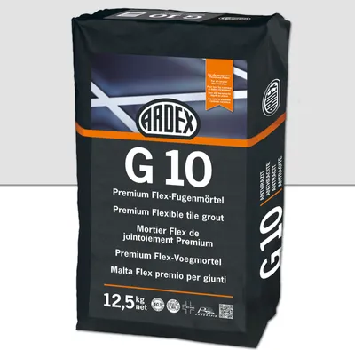 Produktbild von ARDEX G10 Premium Flex-Fugenmörtel Silbergrau 12,5kg Sack