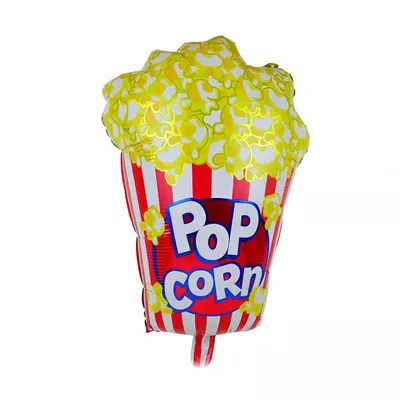 Obrázok produktu pre Fóliový balón s motívom jedla, vrecko na popcorn č. 1, cca 65 x 45 cm
