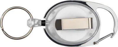 Produktbild von Jumada's - Schlüsselanhänger - Auswelter - Kartenhalter - Clip und Kordelzug - Transparent/weiß