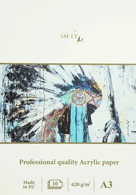 Acrylpapier A3 420 g/m² 270° 10 Blatt naturweiß