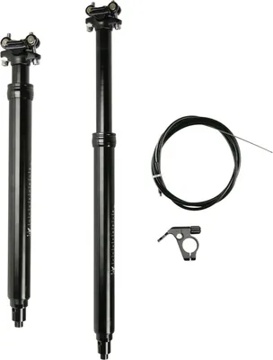Image de Tige pendulaire pour vélo de montagne 31.6mm Aluminium Verrouillage hydraulique 100-170mm Travel Bicycle Tige pendulaire télécommandée pour vélo de montagne / route