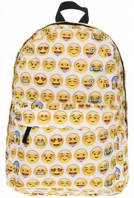 Obrázek produktu pro Bez značky Batoh Emotikony PL26 bílý