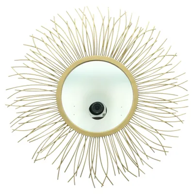 Produktbild von Wandspiegel "Sonne", Metall, Glas, MDF, Wandmontage möglich Maße: Ø 50 cm