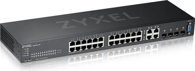 Obrázok produktu pre Zyxel GS2220-28-EU0101F, Riadený, L2, Gigabit Ethernet (10/100/1000), Inštalácia do Racku