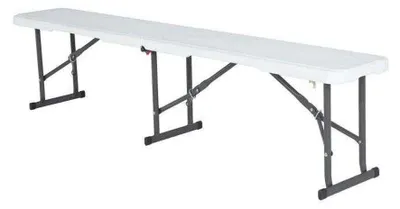 Produktbild von Lifetime - Bank, Zusammenfaltbar PP12679 (42,1 cm x 29,2 cm x 182,8 cm) (Weiß)