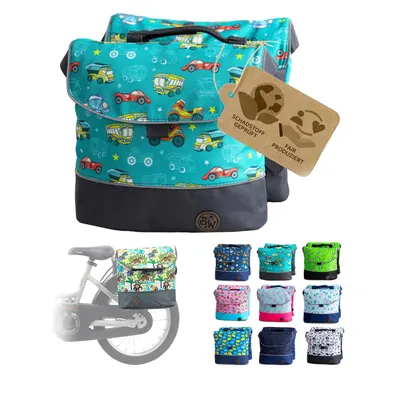 Produktbild von BAMBINIWELT Gepäcktasche, Gepäckträgertasche für Fahrrad, Fahrradtasche für Kinder, wasserabweisend, Modell 2