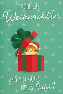 Produktbild von Weihnachten - Glückwunschkarte im Format 11,5 x 17 cm mit