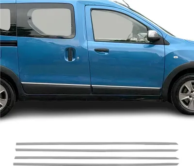 Image de Garniture Baguette de porte latérale pour Dacia Dokker 2012-2021 acier inox 4Pcs