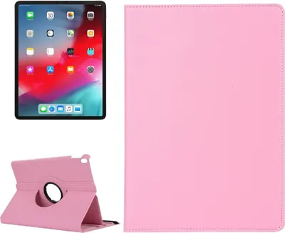 Produktbild von Schutzhülle für iPad Pro 11 (2018-2019-2020-2021) Tablet Hülle Schutz Tasche Case Cover Pink 360 Grad drehbar Rotation Bumper