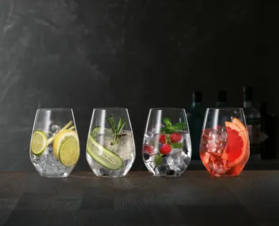 Produktbild von Spiegelau Gin & Tonic Set 4-tlg., Gin Gläser, Tonic Gläser, Kristallglas, 630 ml, 4800295