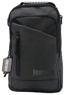 Obrázok produktu pre Taška cez rameno s motívom hry Fortnite, kde sa hráči "dropujú" (vyskakujú)