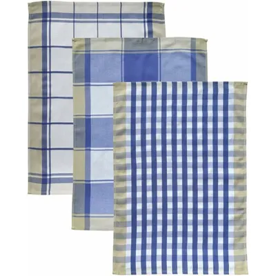 Productafbeelding van Dyckhoff 02902 99 900 Geschirrtücher Karo blau/3st.
