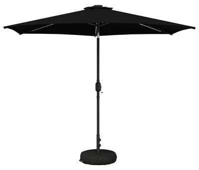 Obrázok produktu pre Záhradný slnečník vidaXL s LED osvetlením a podstavcom, 300 x 300 cm