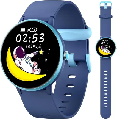 Produktbild von Fur Kinder Jungen Mädchen Mit Aktivitätstracker IP68 Wasserdicht 19 Sportmodi Herzfrequenz Schlafmonitor Schrittzähler Kindergeschenke