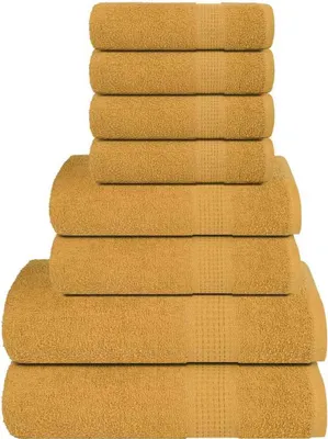 Produktbild von 8-tlg. Handtuch-Set FROGN Gold 360 g/m²