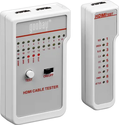 Produktbild von Goobay HD Kabeltester, zum Testen von HD Kabeln (passive), Weiß