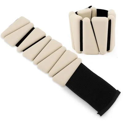 Produktbild von Verstellbare Gewichtsmanschetten,Handgelenk/Knöchelgewichte für Handgelenk und Knöchel, Silikon Armbänder 2er Knöchelgewichte für Yoga und Training