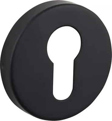 Immagine prodotto di Rosone Lavuzo per serratura a cilindro nero rotondo - per set