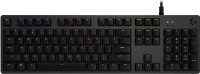 Produktbild von Logitech G 920-009434, Volle Größe (100%), Kabelgebunden, USB, Mechanischer Switch, LED, Karbon