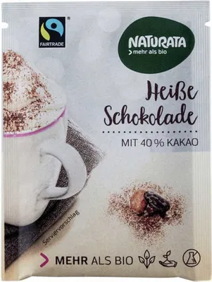 Produktbild von Naturata Portionsbeutel Heisse Schokolade 100 Stück