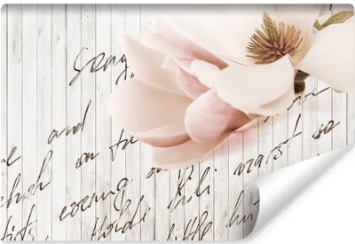 Produktbild von Muralo Selbstklebende Fototapete BLUME 3D Bretter Inschriften Br. 416 cm x Hö. 254 cm Wandtapete für Schlafzimmer