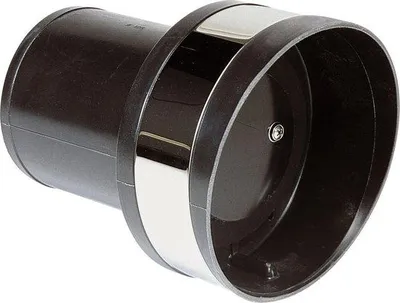 Produktbild von VETUS Kunststoff Edelstahl Abgasspiegeldurchlass Ø 152 mm mit Rückschlagventil