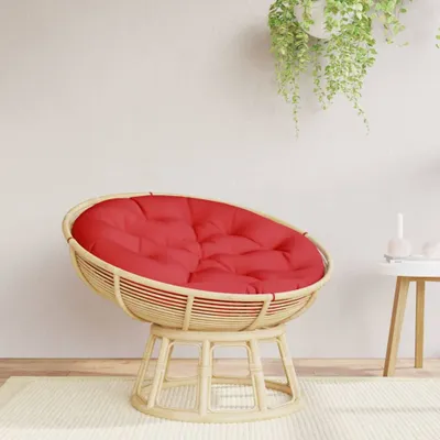Immagine prodotto di The Living Store Cuscino rotondo rosso Ø 100x11 cm Tessuto Oxford