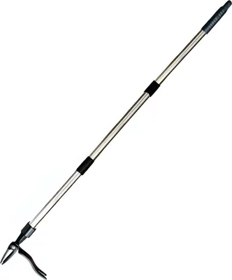Produktbild von Unkrautstecher 112cm mit verstellbarem Griff, Grabegabel aus Edelstahl, Effizienter Wurzelentferner mit Fußpedal, abnehmbar, ergonomisch für Gartenarbeit