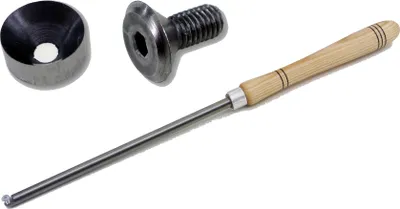 Produktbild von Tassenstahl Ø 13mm incl. Haltestange und Spanabweiser Drechsler drechseln woodturning woodturner  (SET043)