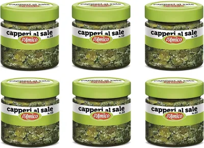 Produktbild von 6x D'Amico Capperi alSalzkapern Glas 70g Kapern