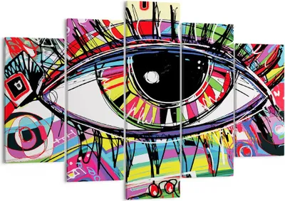 Produktbild von Bild auf Leinwand - Leinwandbild - Digital abstraktion farben - 150x100cm - Wand Bild - Wanddeko - Leinwanddruck - Bilder - Kunstdruck - Wanddekoration - Leinwand bilder - Wandkunst - EA150x100-2908