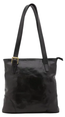 Image de Sac bandoulière pour femmes, en cuir véritable, avec bandoulière réglable, fabriqué en Italie