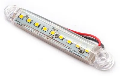 Productafbeelding van LED-markeerlamp, 9 LED, FR0176B, 12-24V, 98mm, witte kleur
