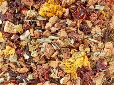 Produktbild von 1 kg  Früchteteemischung k. b. A. Lavendel-Mandarine aromatisiert DE-ÖKO-006
