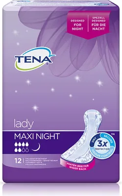 Obrázek produktu pro Vložky TENA Lady 12 kusů Maxi Night