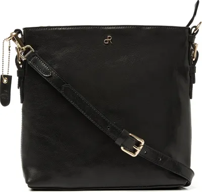 Produktbild von dR Amsterdam Umhängetasche | Leder Schultertasche | Damenhandtaschen | Damen Crossbody Tasche | Milan - 283703 Black