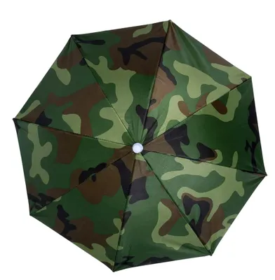 Produktbild von Anti-Kopfregenschirm, Sonnenschutz-Angelschirm, Regenfester Regenschirmhut, 65 cm