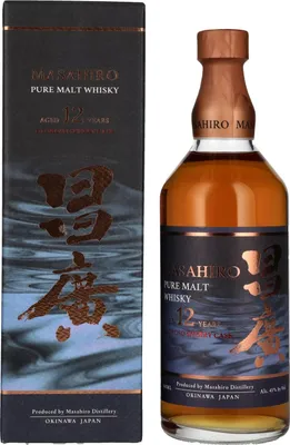 Image de Masahiro 12 Years Old Pure Malt Whisky Oloroso Sherry Cask 43% Vol. 0,7l en boîte cadeau