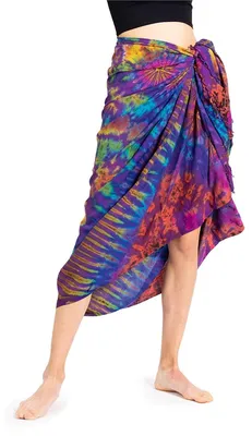 Produktbild von PANASIAM Sarong tiedye purple multicolor, 190x116cm