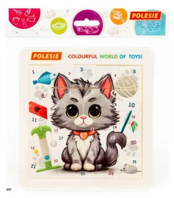 Produktbild von Lern- und Logikpuzzle Kotek 25 Teile im Beutel, ab 3 Jahren