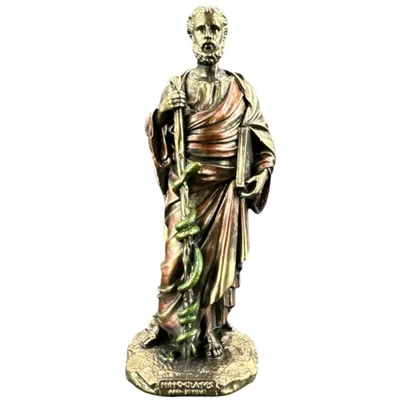 Produktbild von Hippokrates Figur Veronese Bronzeoptik Skulptur Vater der Medizin griechische Dekoration WU78230AP