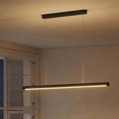 Produktbild von HOMCOM LED Pendelleuchte 114 cm dimmbar höhenverstellbar mit Fernbedienung