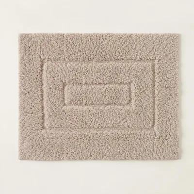 Productafbeelding van Badmat, badtapijt, douchemat, 60 x 100 cm, rechthoekig, beige