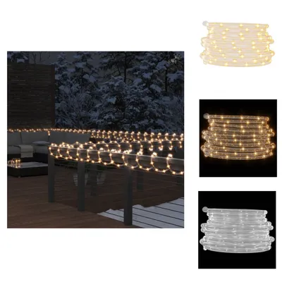 Produktbild von vidaXL Lichtschlauch 120 LEDs Warmweiß 5 m PVC -  Weihnachtsbeleuchtung