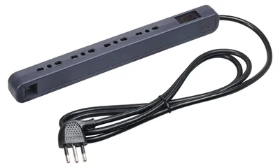 Productafbeelding van bticino 3631USGB, grijs, 4 stopcontacten, 250 V, 16 A, 32 mm, 289 mm