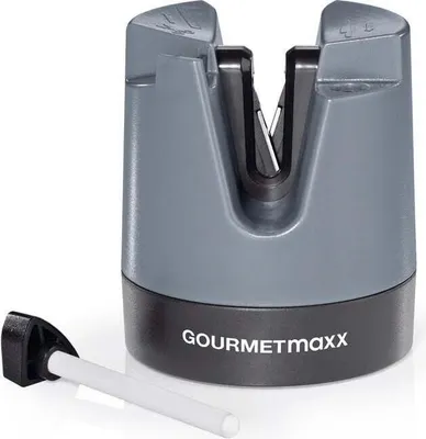 Immagine prodotto di Affilacoltelli GOURMETmaxx 6,4x7,3cm antracite/nero